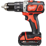 M18 Redlithium 18V Cordless Compact Hammer Drill & Impact Driver Combo Kit - with 2 Batteries, Charger & Tool Bag