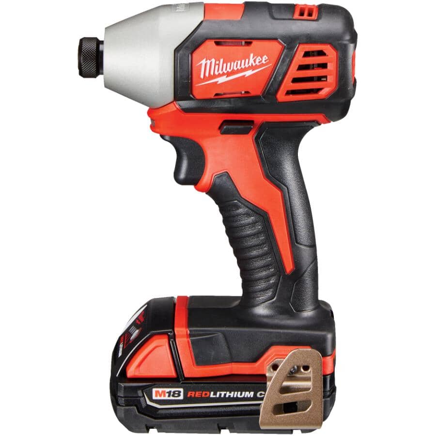 M18 Redlithium 18V Cordless Compact Hammer Drill & Impact Driver Combo Kit - with 2 Batteries, Charger & Tool Bag