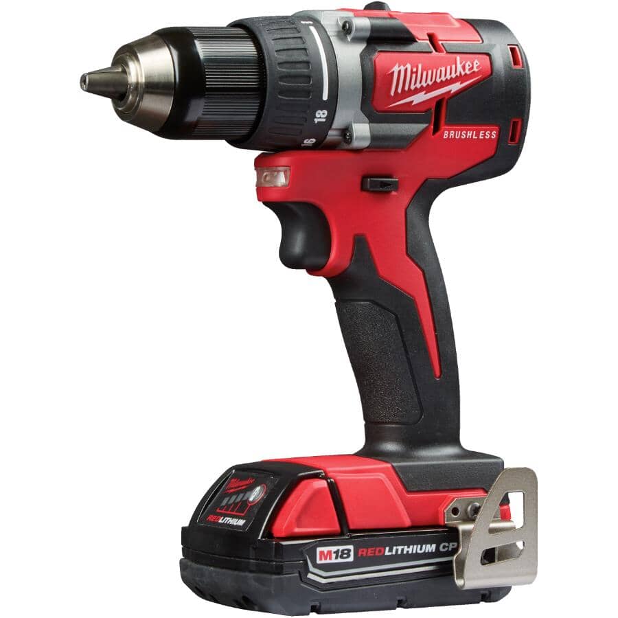 M18 Redlithium Cordless Compact Drill Driver & Impact Driver Combo Kit - 18V + 2 Batteries + Charger + Tool Bag