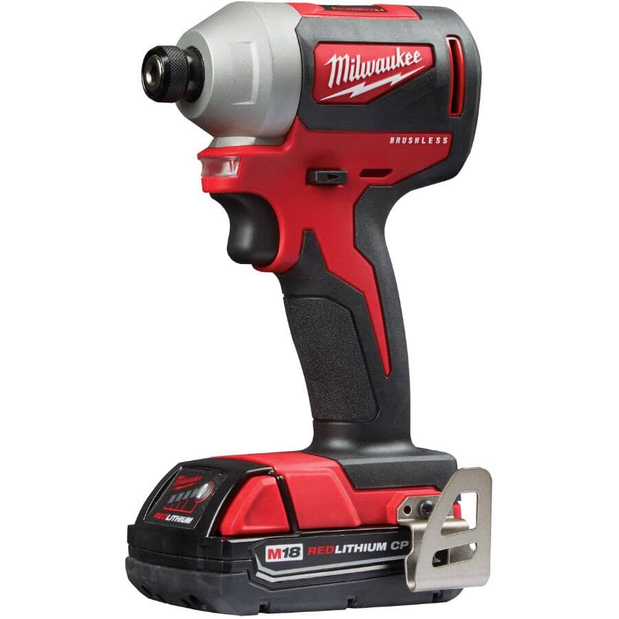 M18 Redlithium Cordless Compact Drill Driver & Impact Driver Combo Kit - 18V + 2 Batteries + Charger + Tool Bag