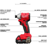 M18 Redlithium Cordless Compact Drill Driver & Impact Driver Combo Kit - 18V + 2 Batteries + Charger + Tool Bag