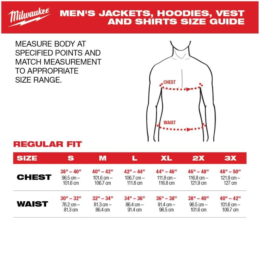 Men's M12 Heated Hoodie with Zipper - Black, Large