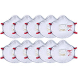 N95 Valved Respirator with Gasket - 10 Pack