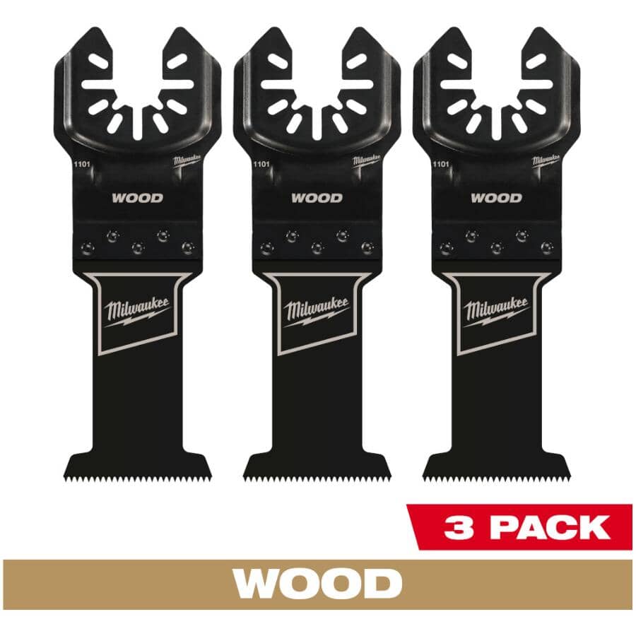 Open-Lok Universal Plunge Blades - 1-3/8", Wood, 3 Pack