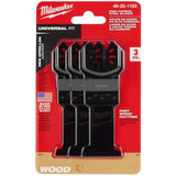 Open-Lok Universal Plunge Blades - 1-3/8", Wood, 3 Pack