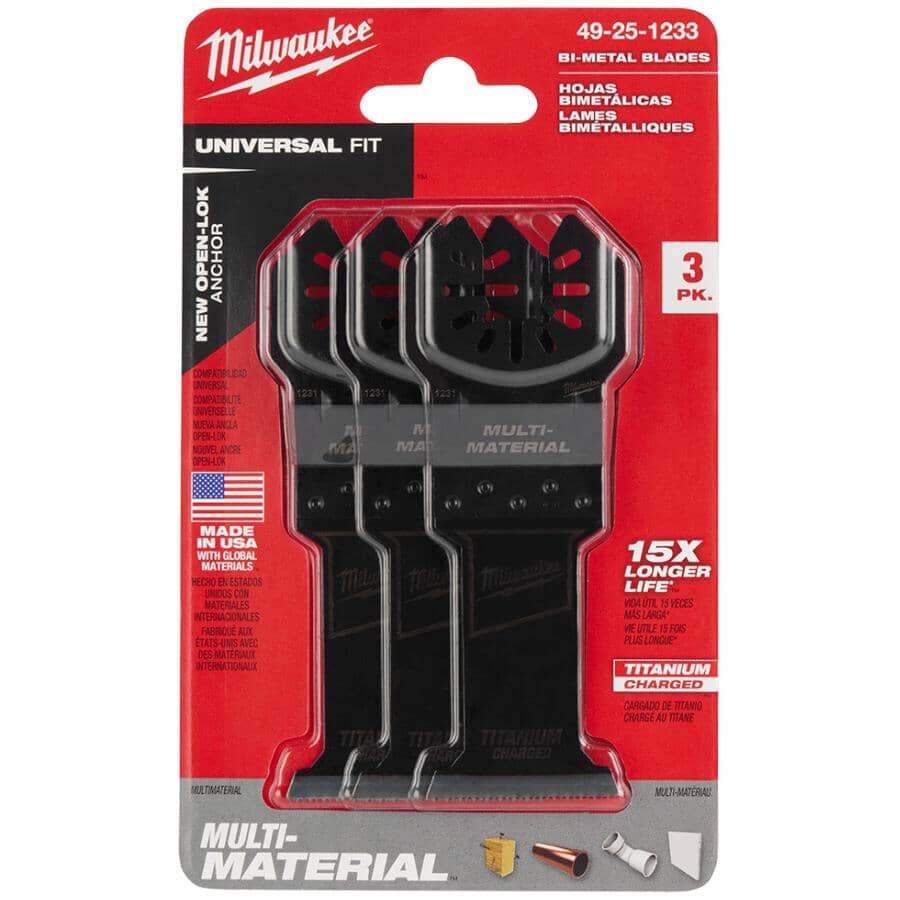 Open-Lok Universal Bi-Metal Blades - 1-3/8", 3 Pack