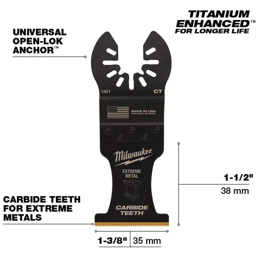 Open-Lok Plunge Carbide Teeth Blade - 1-3/8"