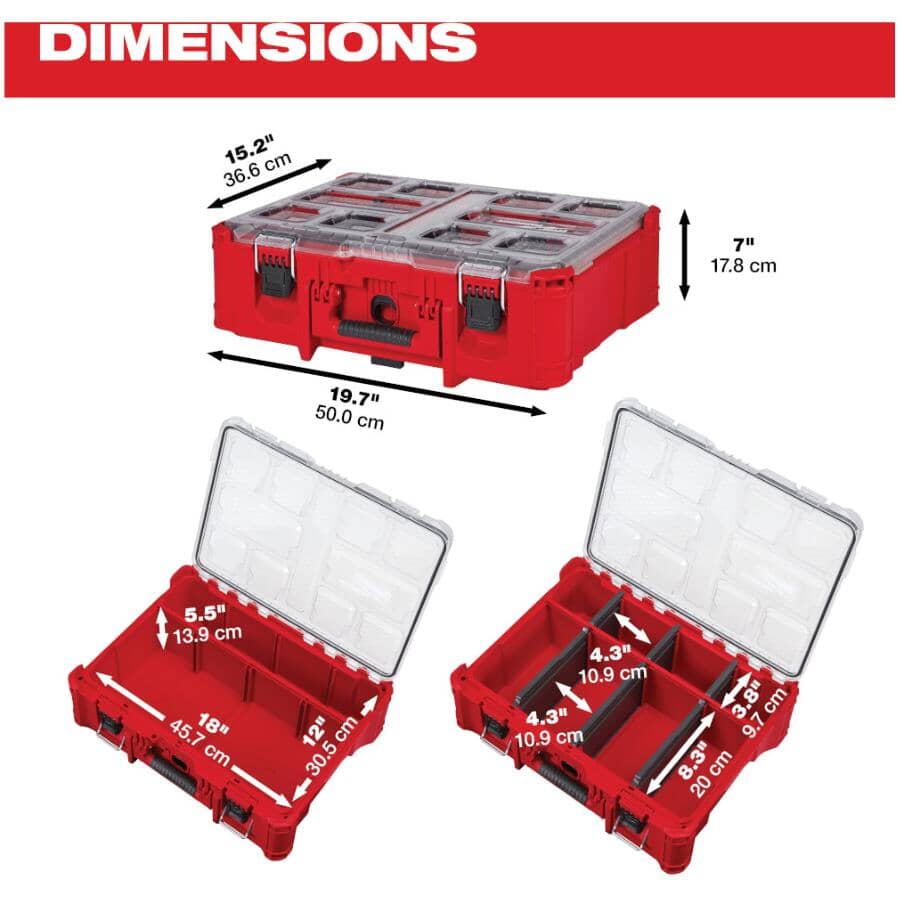 Packout 15" x 20" x 6.6" Deep Tool Box
