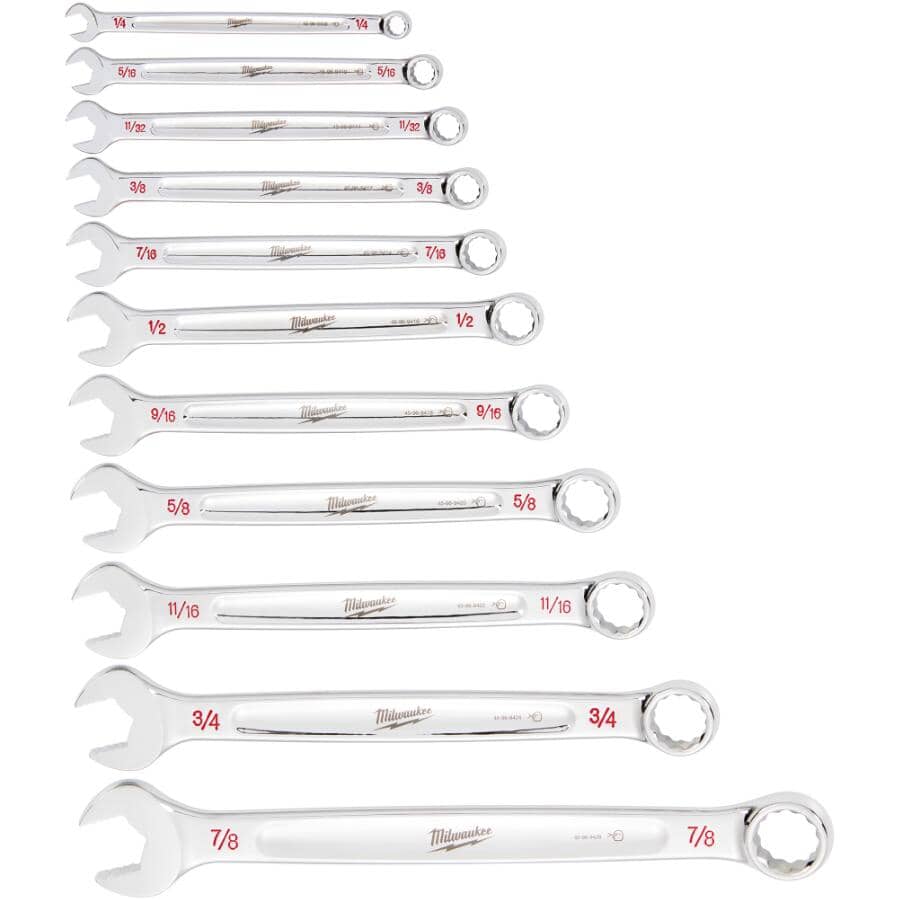 SAE Combination Wrench Set - 11 Piece