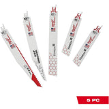 SAWZALL Demolition Nail-Embedded Wood & Metal Reciprocating Blade Set - 5 Piece