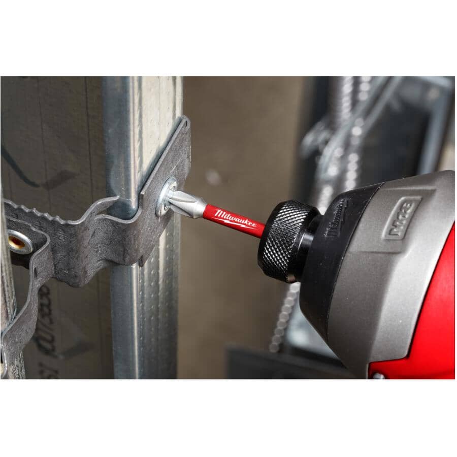 Shockwave 2" Square Impact Power Bits - with Holder, Assorted 10 Piece