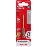 Shockwave Red Helix 11/64" Titanium Drill Bit