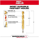 Shockwave Red Helix 15/32" Titanium Drill Bit