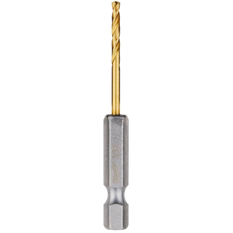 Shockwave Red Helix 3/32" Titanium Drill Bit - 2 Piece