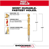 Shockwave Red Helix 3/8" Titanium Drill Bit