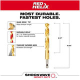 Shockwave Red Helix 7/16" Titanium Drill Bit