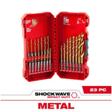 Shockwave Red Helix Titanium Drill Bit Set - 23 Piece