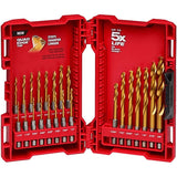 Shockwave Red Helix Titanium Drill Bit Set - 23 Piece