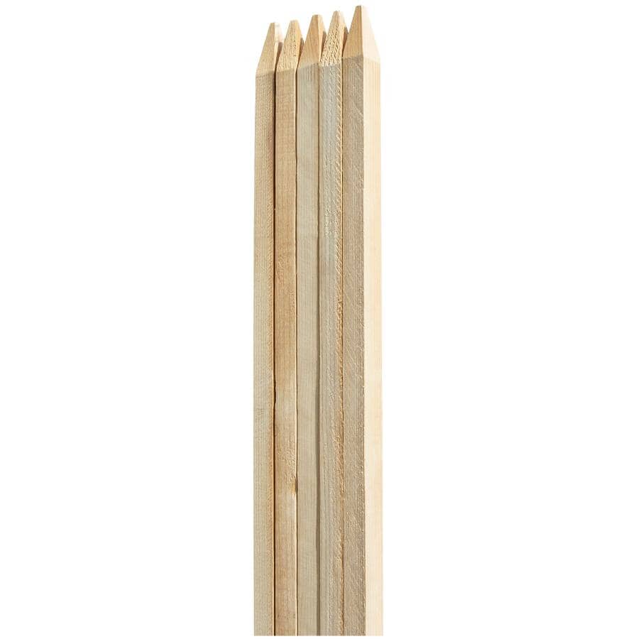 3/4" x 6' Hardwood Plant Stakes - 5 Pack