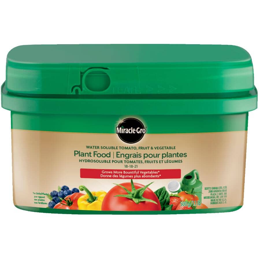 500g 18-18-21 Water Soluble Tomato Fruit and Vegetable Plant Fertilizer