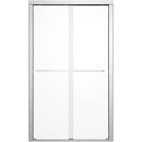 41" to 44" x 73" Maynor Bypass Shower Door - 8mm Glass & Silver Trim