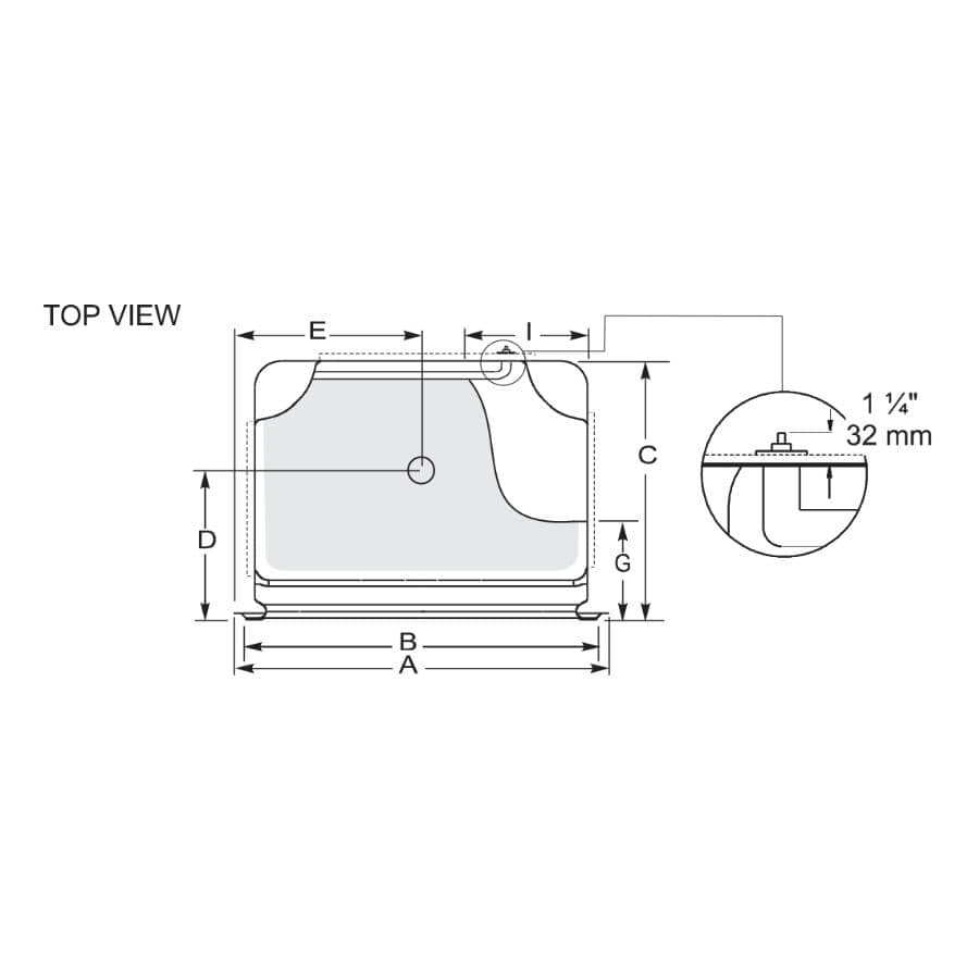 50" x 34.5" Madison 4, 3 Piece Acrylic Shower Cabinet - with Left Hand Plumbing & Right Seat, White