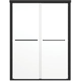 52" to 56" x 73" Maynor Bypass Shower Door - 8mm Glass & Matte Black Trim