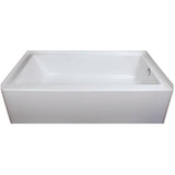 60" x 30" x 16" Austin 16 Acrylic Tub - with Right Hand Drain, White