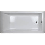 60" x 30" x 16" Austin 16 Acrylic Tub - with Right Hand Drain, White