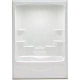 60" x 33.5" Liberty 1 Piece Acrylic Tub Shower - with Left Hand Drain, White