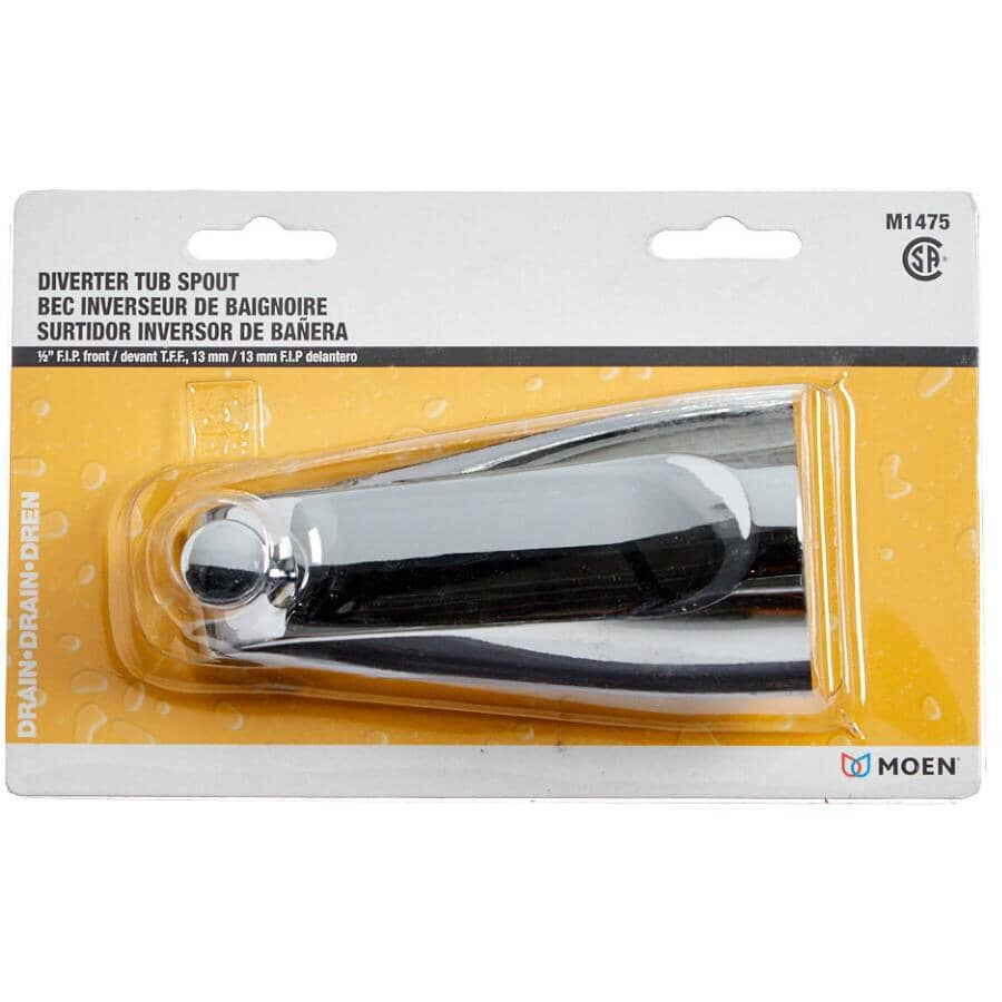 1/2" FPT Diverter Tub Spout - Chrome