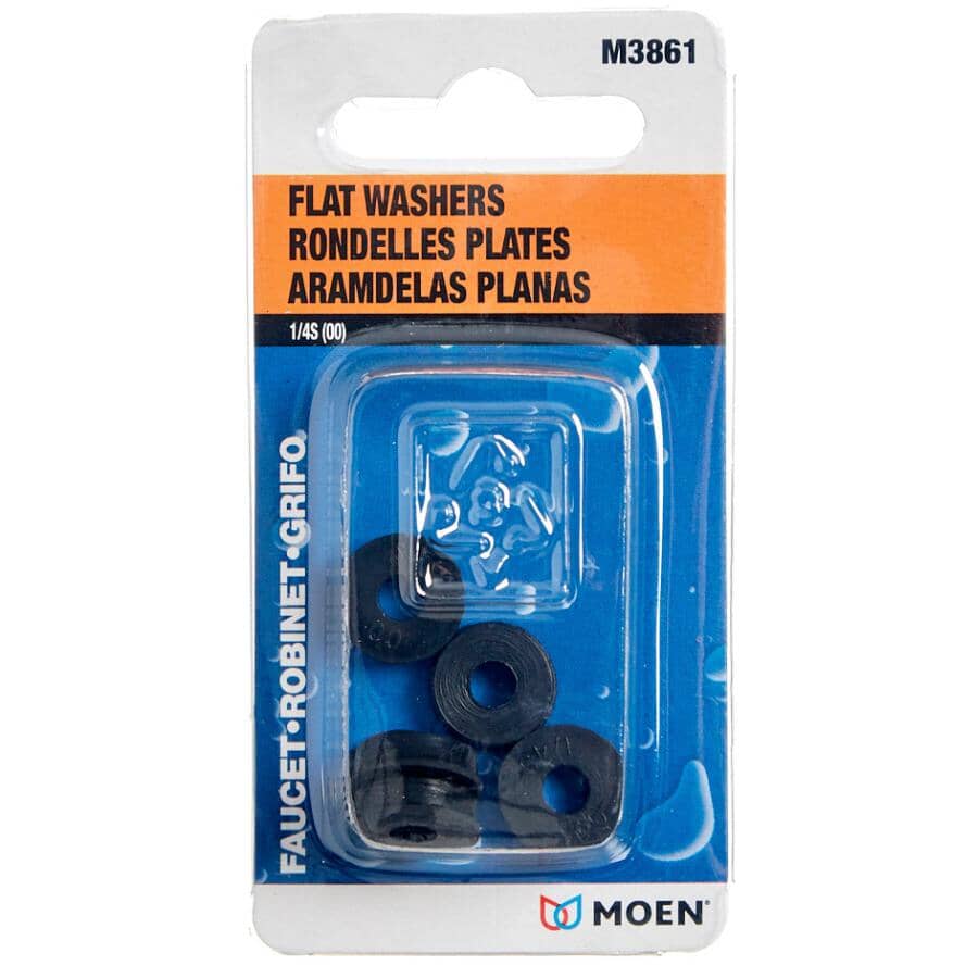 1/4" Small Flat Faucet Washers - 6 Pack