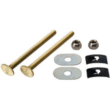 1/4" x 3-1/2" Solid Brass Toilet Bolt Set