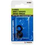 3/8" Inner Diameter x 9/16" Outside Diameter Faucet O-Rings - 4 Pack