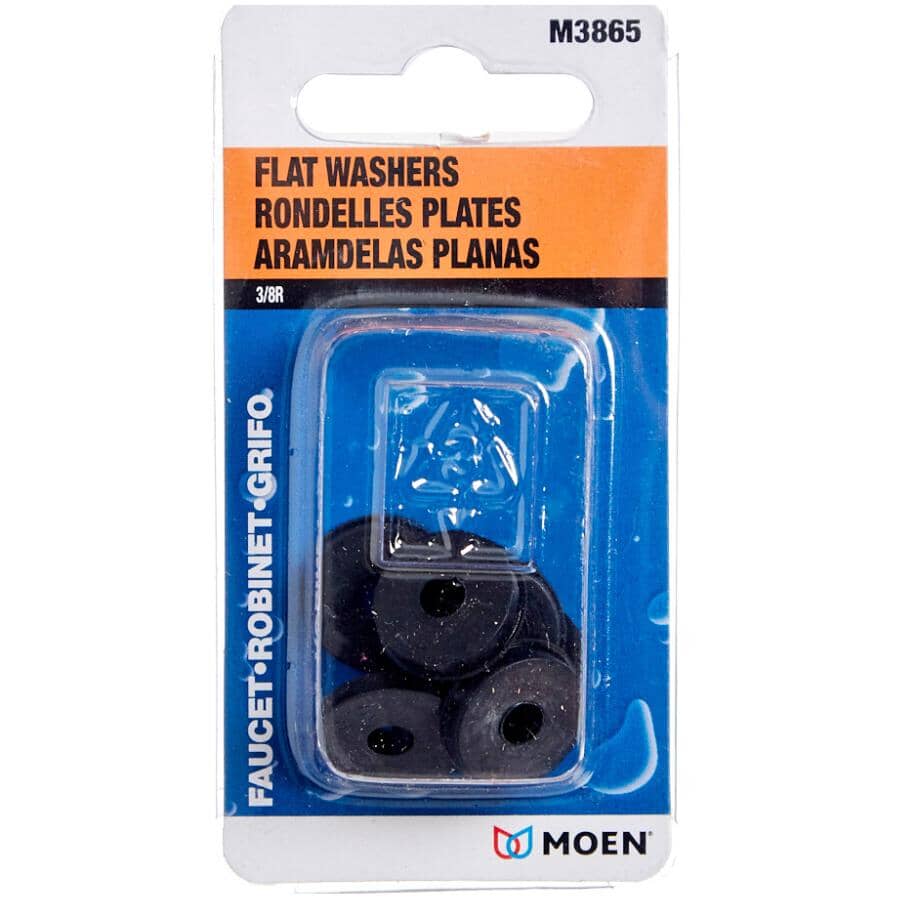 3/8" Regular Flat Faucet Washers - 6 Pack