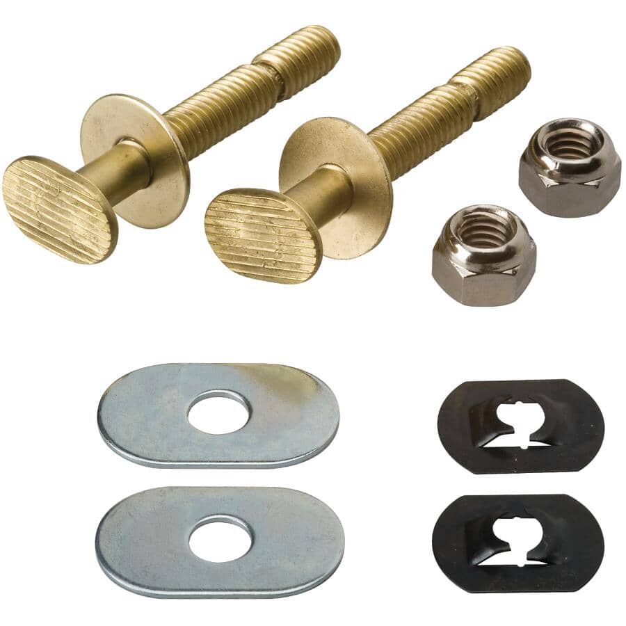 5/16" x 2-1/4" Ez Snap Toilet Floor Bolt Set