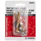 5/16" x 2-1/4" Ez Snap Toilet Floor Bolt Set