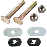 5/16" x 2.25" Brass Plated Toilet Bolt Set