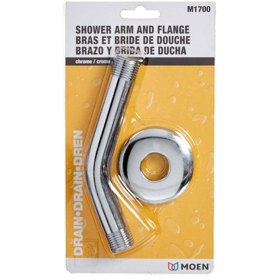 6" Shower Arm & Flange - Chrome (M1700)