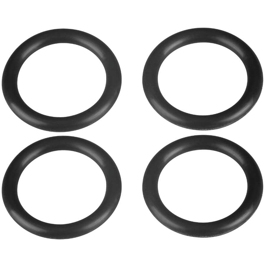 7/16" Inner Diameter x 5/8" Outside Diameter Faucet O-Rings - 4 Pack