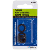 7/16" Inner Diameter x 5/8" Outside Diameter Faucet O-Rings - 4 Pack
