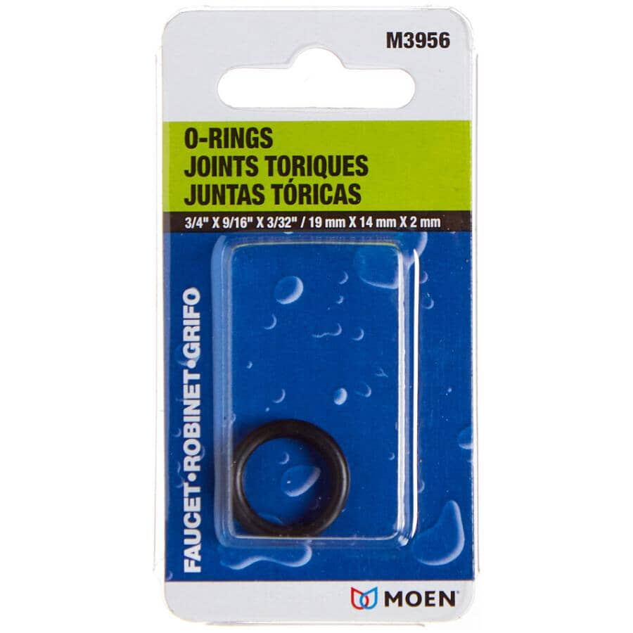 9/16" Inner Diameter x 3/4" Outside Diameter Faucet O-Rings - 2 Pack
