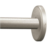 Adjustable Curved Shower Rod - Brushed Nickel, 57" - 60"