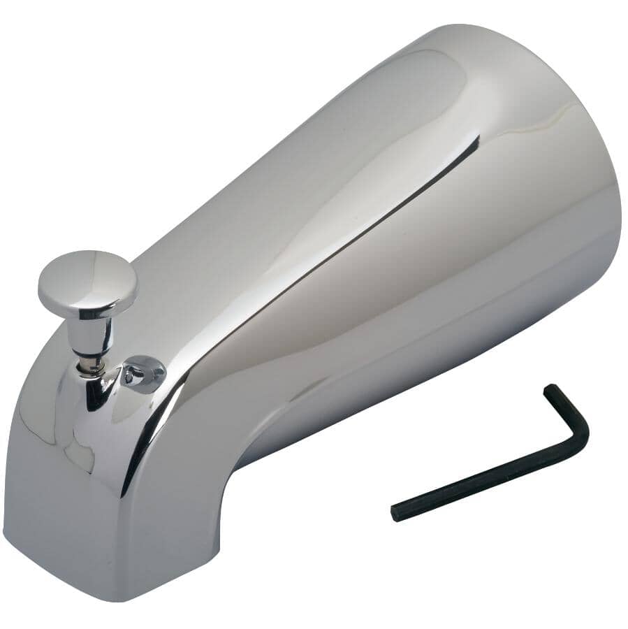 Adjustable Diverter Tub Spout - Chrome