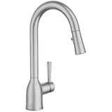Adler Single Handle Pull-Down Kitchen Faucet - Spot Resistant Stainless Steel