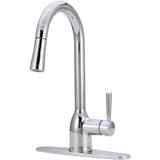Adler Single Handle Pull-Down Kitchen Faucet - Chrome