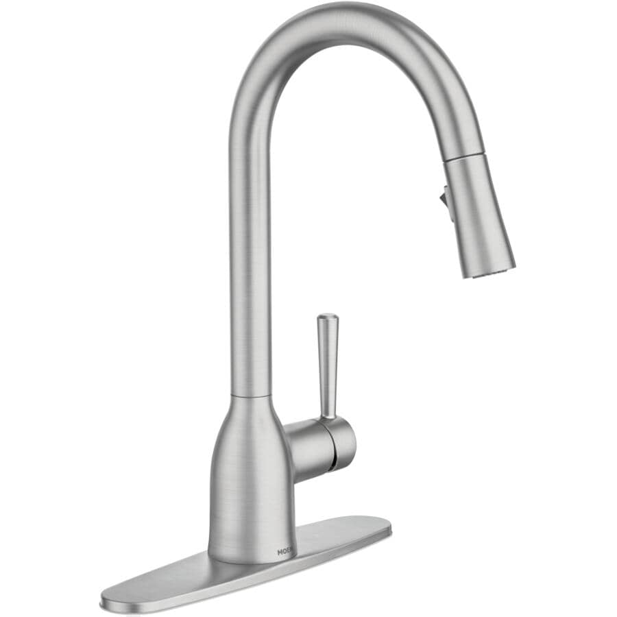 Adler Single Handle Pull-Down Kitchen Faucet - Spot Resistant Stainless Steel
