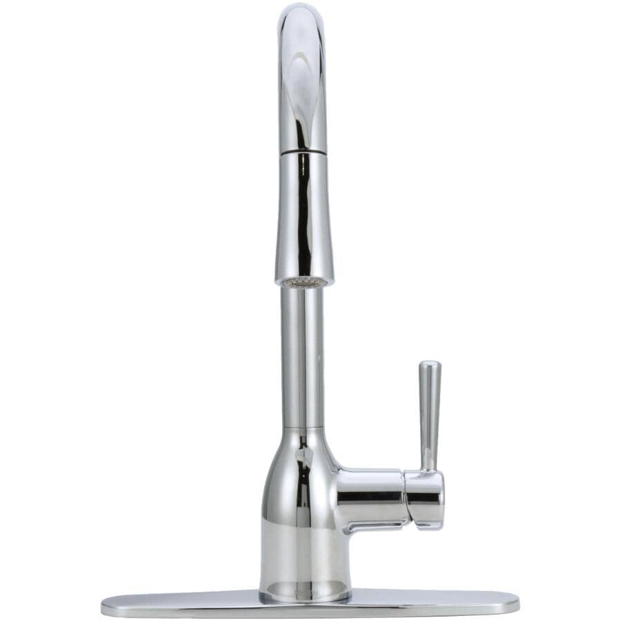 Adler Single Handle Pull-Down Kitchen Faucet - Chrome
