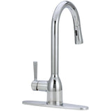 Adler Single Handle Pull-Down Kitchen Faucet - Chrome
