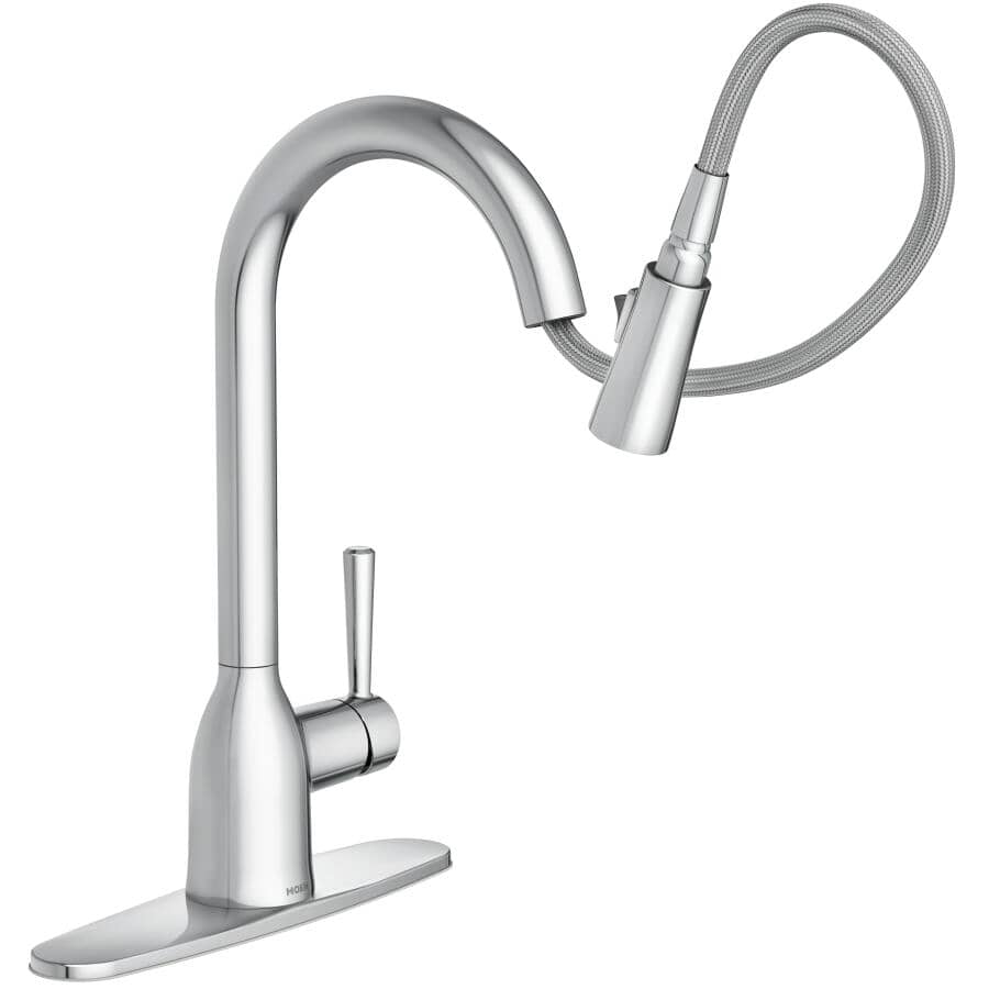 Adler Single Handle Pull-Down Kitchen Faucet - Chrome